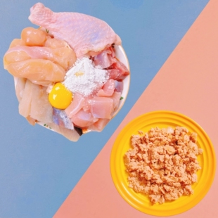 猫食堂 鸭兔低敏鲜肉熟猫饭 自制主食营养湿粮包成幼猫试吃装1kg