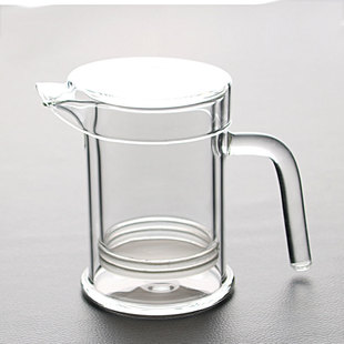 耐高温红茶泡茶器加厚泡茶壶玻璃冲茶器纱布过滤内胆泡茶杯办公室