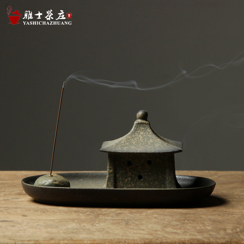 线香+盘香两用香炉 台湾粗陶日式手工盘香炉香道创意香薰炉居室炉,家居饰品,香薰炉,淘宝优惠券,粉丝福利购,淘宝优惠卷