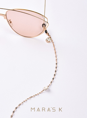 眼镜链开心贝母笑脸好心情做自己的女皇手链口罩链近视镜防蓝光