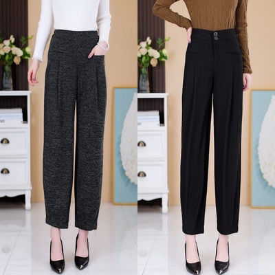 高腰休闲时尚宽松显瘦灯笼裤