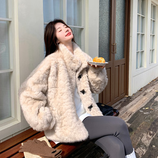 现货数据好 P215 新款 2628 K318 奶呼呼皮毛一体外套2C285