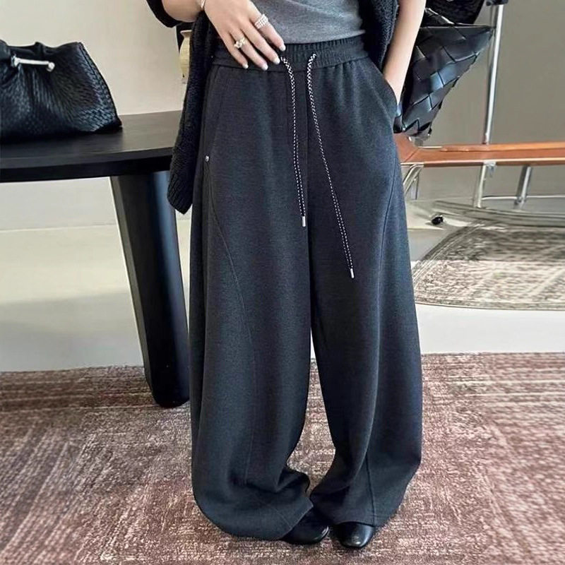 遮肉显瘦气球裤！2025秋冬简约抽绳软糯高腰设计香蕉休闲裤女,女装/女士精品,休闲裤,淘宝优惠券,粉丝福利购,淘宝优惠卷