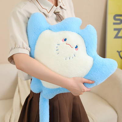 卡通魔鬼鱼公仔毛绒玩具蝠鲼玩偶布娃娃儿童节生日礼物送男孩女孩