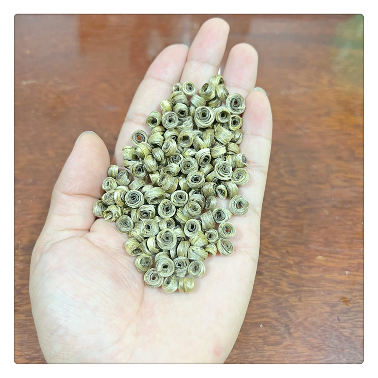 女儿环茉莉花茶2024新茶6窨手工成型125克罐装