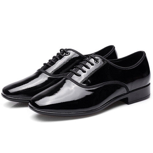 摩登舞鞋真皮耐磨室外吉特巴漆皮