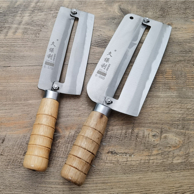 久保利削甘蔗刀削皮刀刮削甘蔗神器甘蔗刨皮刀不锈钢削甘蔗专用刀