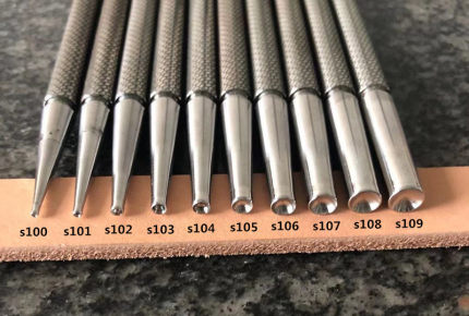 皮雕公社不锈钢圆点印花工具S100~S109 手工皮艺DIY工具