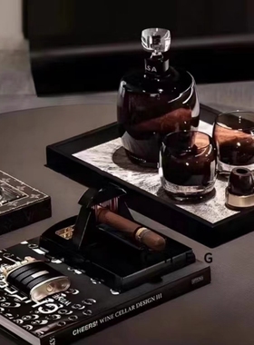 欧式轻奢桌面装饰家居摆件客厅高档创意酒柜装饰品摆放会客室茶室