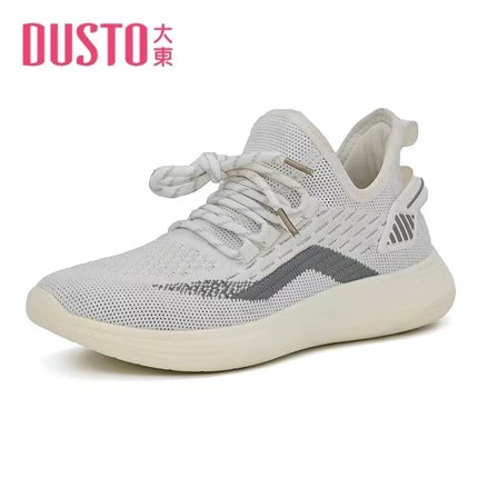 大东女鞋2023春季款中跟平底圆头套脚网面时尚运动休闲鞋23C1807