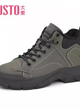 大东时尚23冬季新款休闲风中跟平底松紧带圆头女鞋23D1335