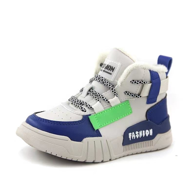 DUSTO/大东21款冬季女童休闲鞋中小童运动鞋加绒21D1022