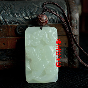 特款 貔貅吊坠 男款 玉貔貅牌子 玉貔貅项链 玉牌 女