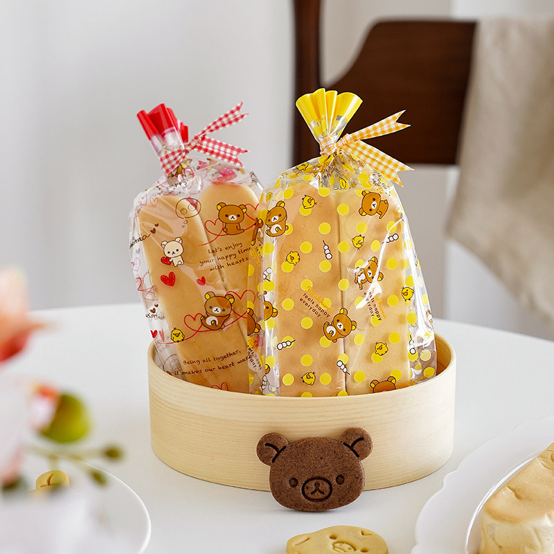 AMAMGOUR安柚 日式可爱轻松熊小黄鸭饼干玛德琳面包包装袋,厨房/烹饪用具,点心包装盒/包装袋,淘宝优惠券,粉丝福利购,淘宝优惠卷