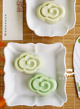 AMAGOUR安柚 50g祥云平步青云绿豆糕模具汤圆饼干流心广式月饼模