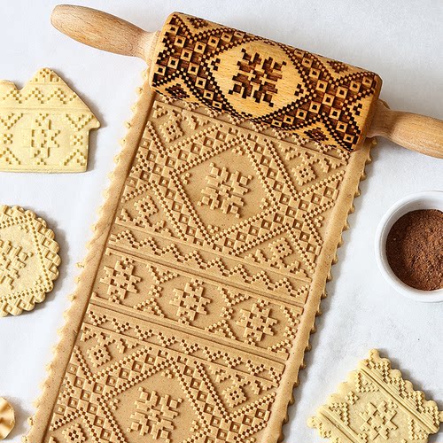 AMAGOUR榉木复古饼干模具窗花