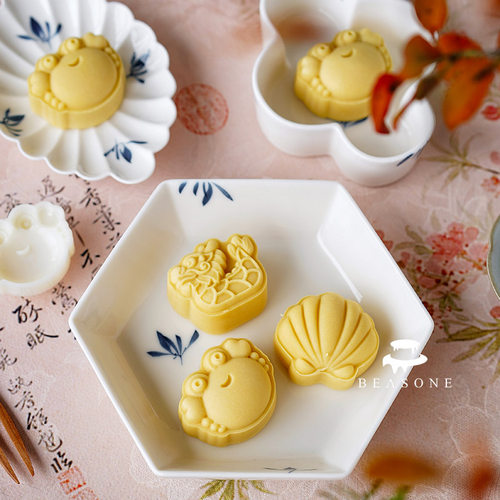 amagour月饼模具迷你螃蟹