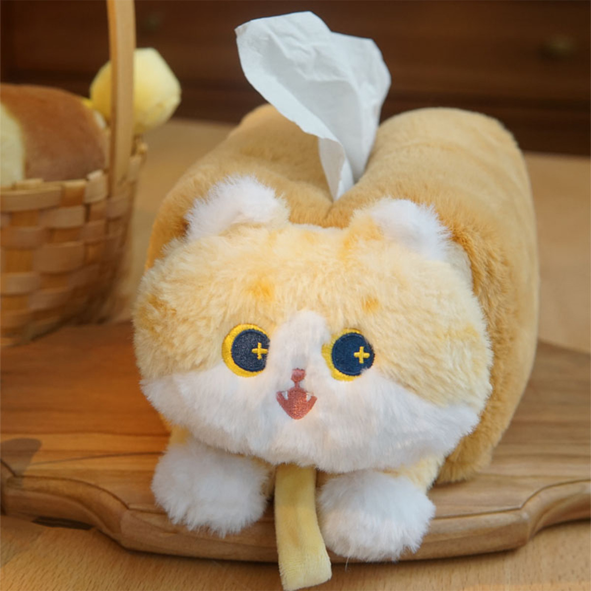 MEWJI可爱毛绒猫咪纸巾抽礼物图片