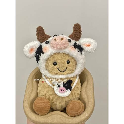 jellycat娃衣配饰15cm11cm趣味花生企鹅可爱奶牛帽子包包手工制作