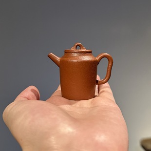90年早期台湾回流壶 特级大红袍泥料小号汲直壶 中式工夫茶超小品