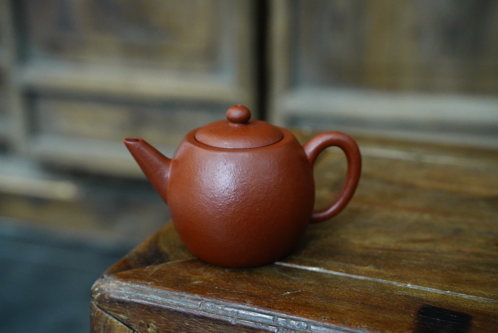 90年台订新款茶道具紫砂 一善私藏老泡茶壶 大红袍泥料明式小品器