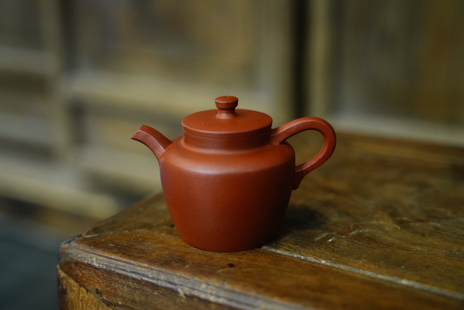 90年代台湾定制紫砂壶 原矿精品大红袍泥料 全手精工宫灯壶茶道器