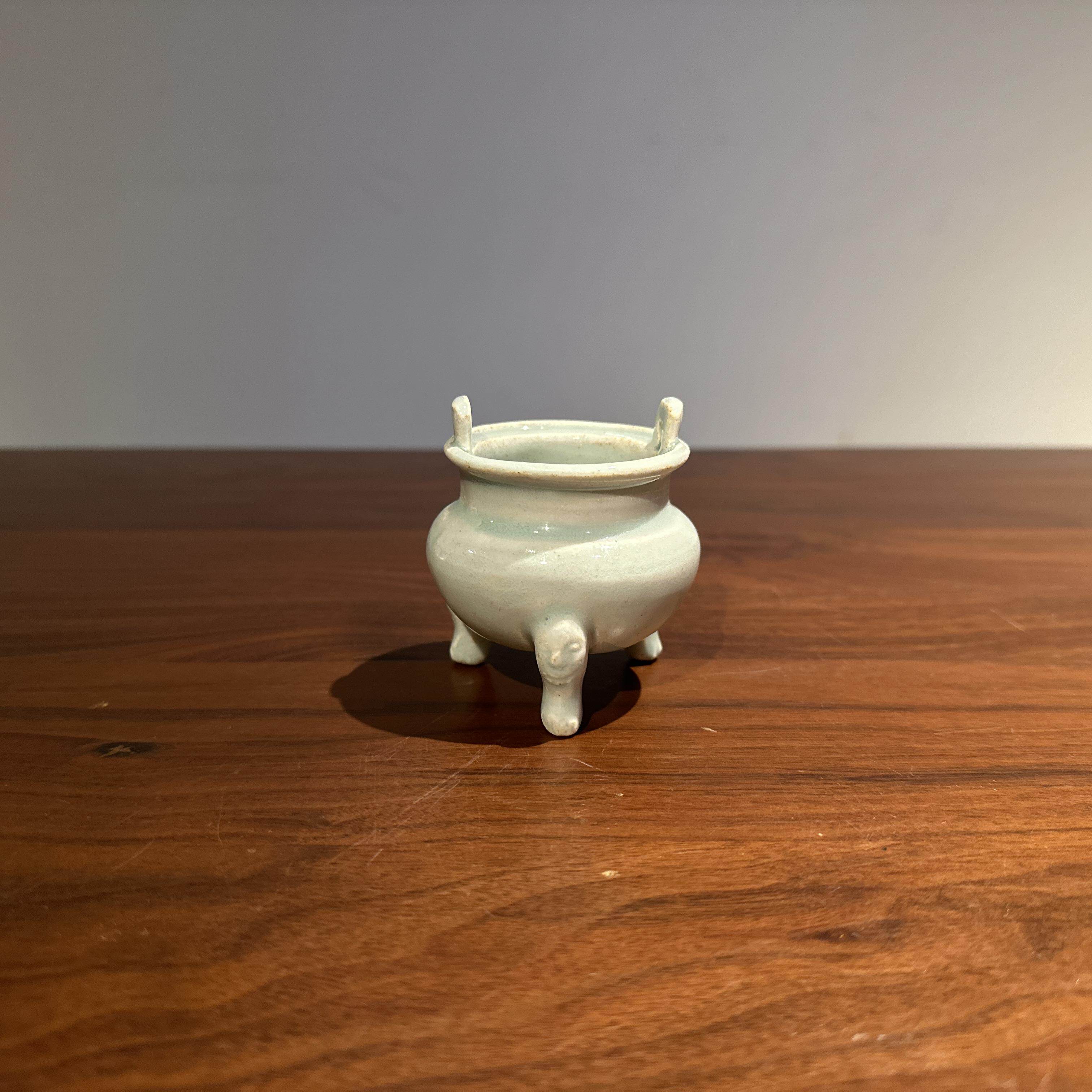 南宋香炉湖田窑三足鼎小炉