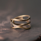 镂空设计宽版 食指戒指环个性 复古时尚 原创铜戒指 潮流男女款 饰品