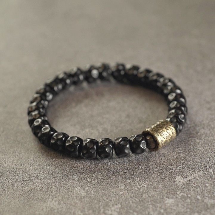 非鱼之家复古手工可把玩椰蒂手链 原创个性饰品菩提子手串男女款