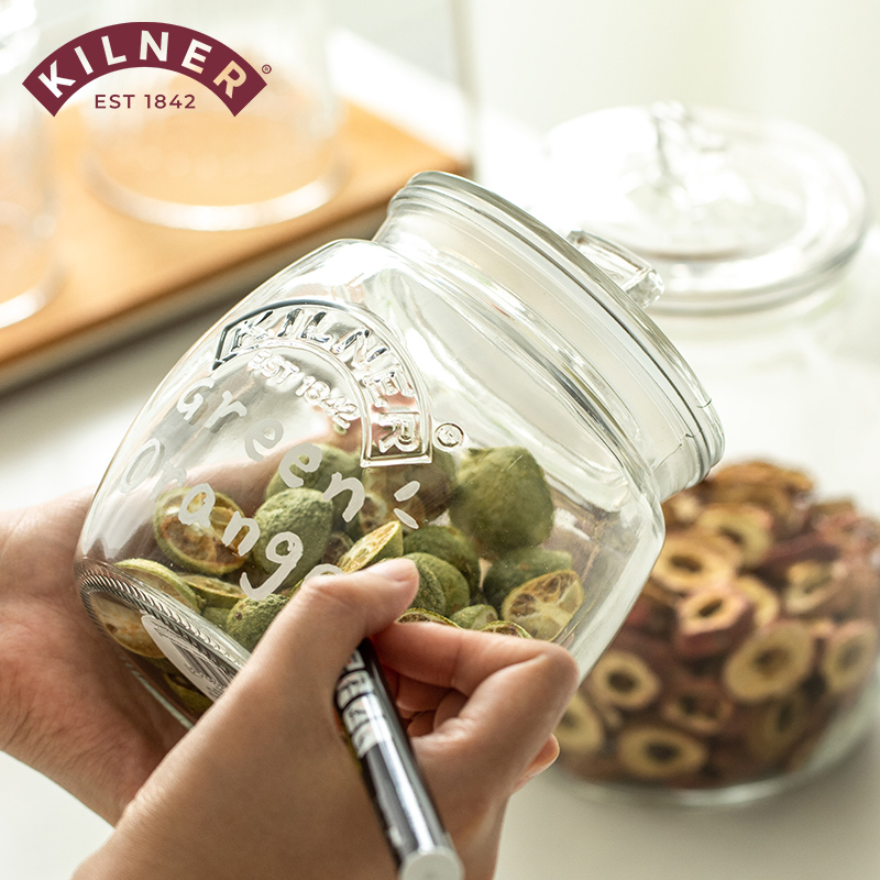 英国kilner无铅玻璃茶叶罐