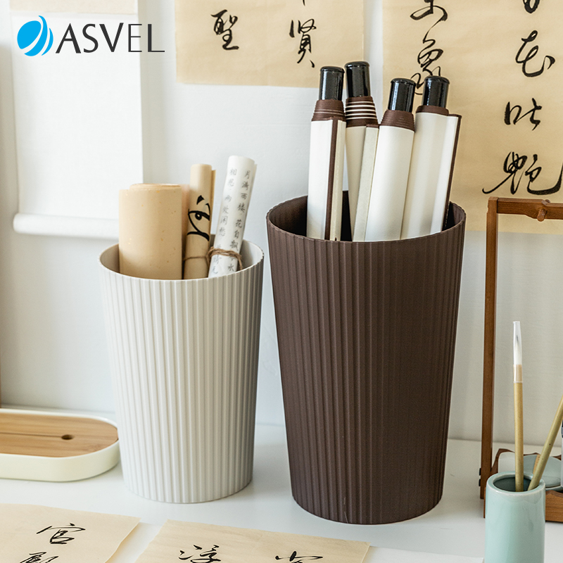 日本asvel字画卷轴宣纸收纳盒桶