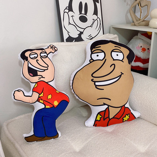 恶搞之家阿q抱枕玩偶啊giggity同款花衬衫公仔挂件钥匙扣毛绒玩具