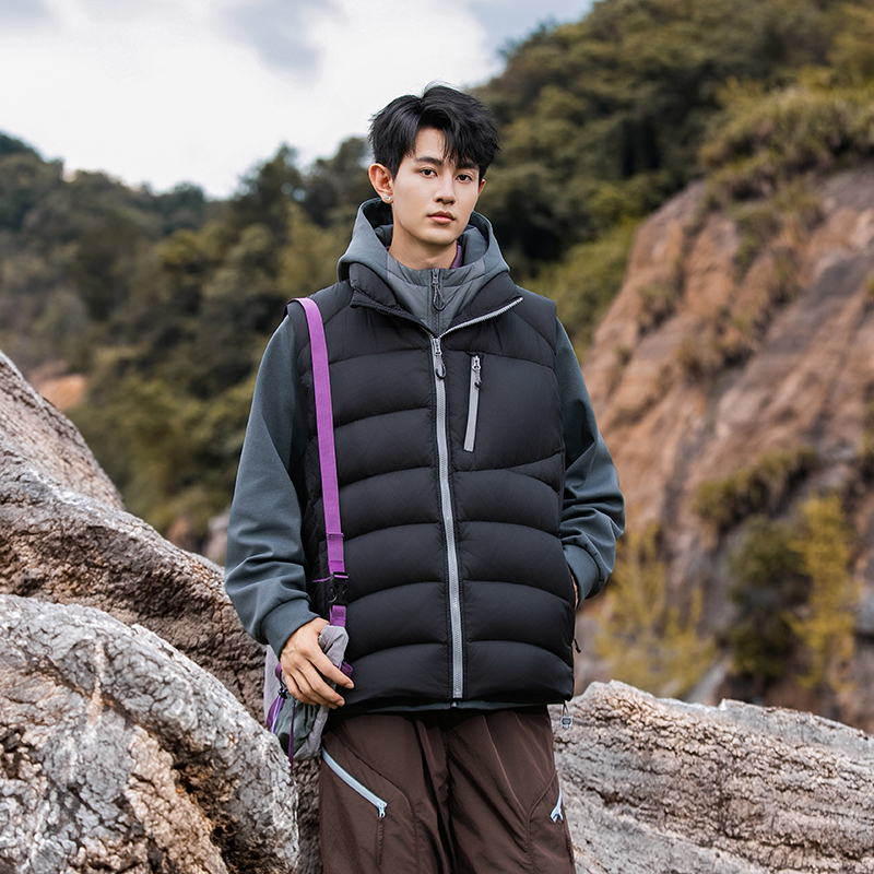 2025冬季新款男士保暖羽绒马甲