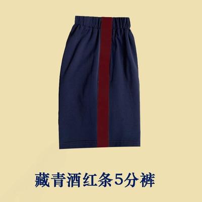 中小学生藏蓝色五分裤校裤