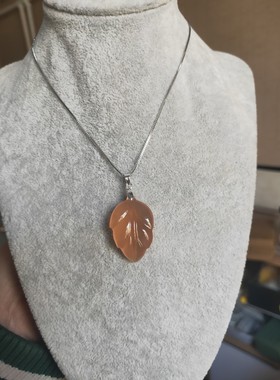 情人节礼物金枝玉叶项链手工