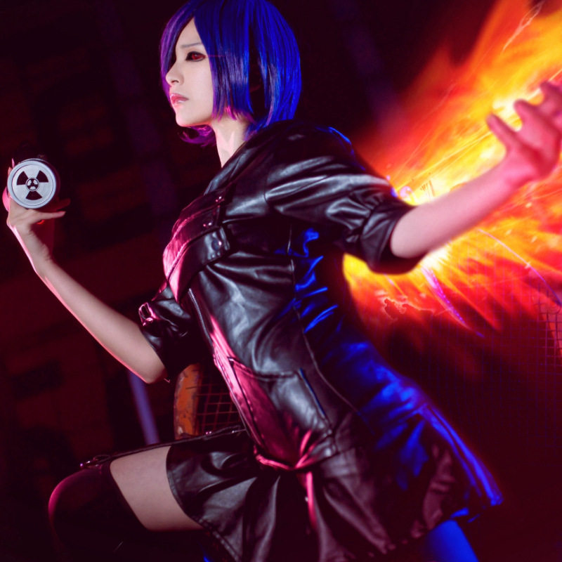 雾岛董香cos服校服同人战斗服假发皮衣cosplay服装