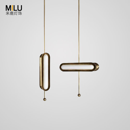 北欧后现代轻奢卧室软装小吊灯