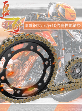 适用川崎ZZR/ZX400 ZZR500 ZX600改装大小齿链轮油封链条套链配件