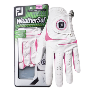 FootJoy高尔夫手套女士FJ WeatherSof专业性能舒适耐用双手手套
