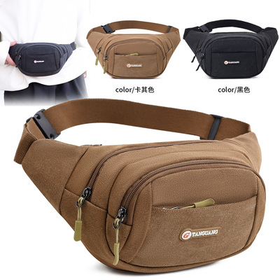 帆布手机腰包四层跑步运动时尚