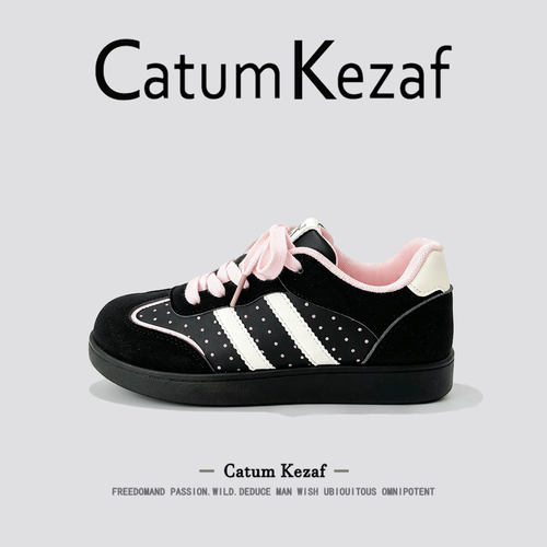 [波点甜趣]美国CatumKezaf德训鞋女款2026秋季阿甘运动休闲板鞋女