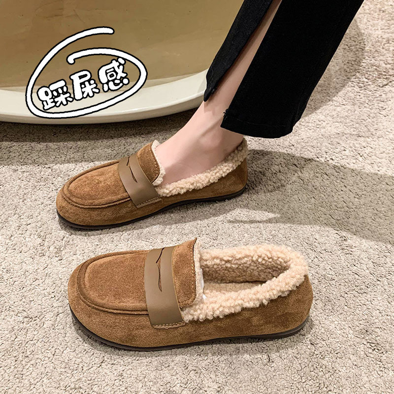 踩屎感超软孕妇棉鞋女冬季一脚蹬外穿脚浮肿加绒休闲大码42豆豆鞋,女鞋,乐福鞋（豆豆鞋）,淘宝优惠券,粉丝福利购,淘宝优惠卷