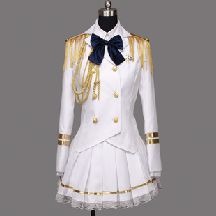 漫乐东 歌王子殿下COS七海春歌 白色军装同人款 cosplay动漫套装