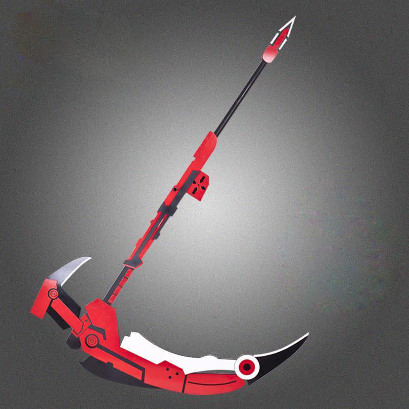 现货新款特大rwby ruby 新月玫瑰 cos 镰刀 道具 小红帽pvc