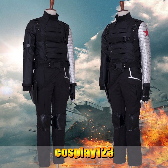 美国队长2 冬日战士cosplay服装 冬兵战服 面罩 漫威复仇者联盟