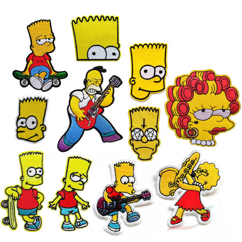 卡通人物吉它滑板补丁贴辅料