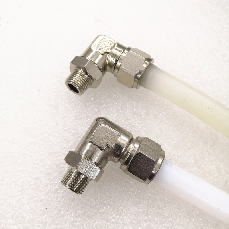 快拧旋转弯头耐高温氟胶锁母6-01