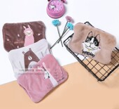 充电热水袋套子单卖电暖手宝保护套超长防烫套毛绒可爱双插手布套