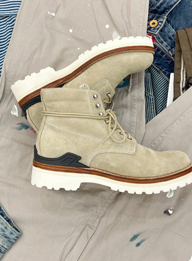 visvim uncle gui  新款秋季增高休闲百搭固特异手工日潮反绒皮靴