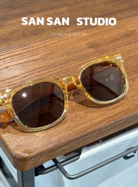 显瘦圆脸复古潮流港风墨镜